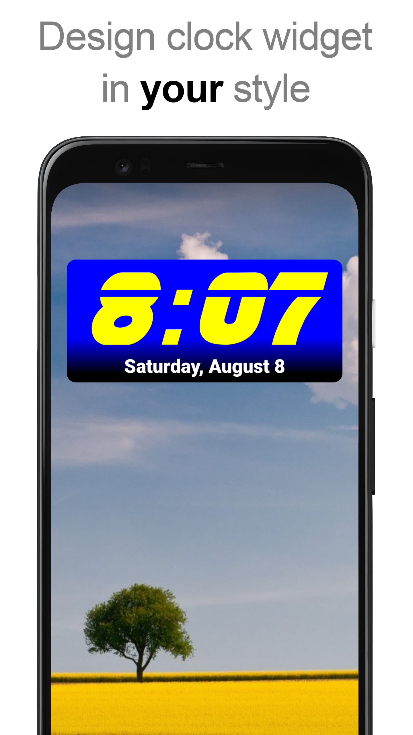 اسکرین شات 2 برنامه DIGI Clock Widget
