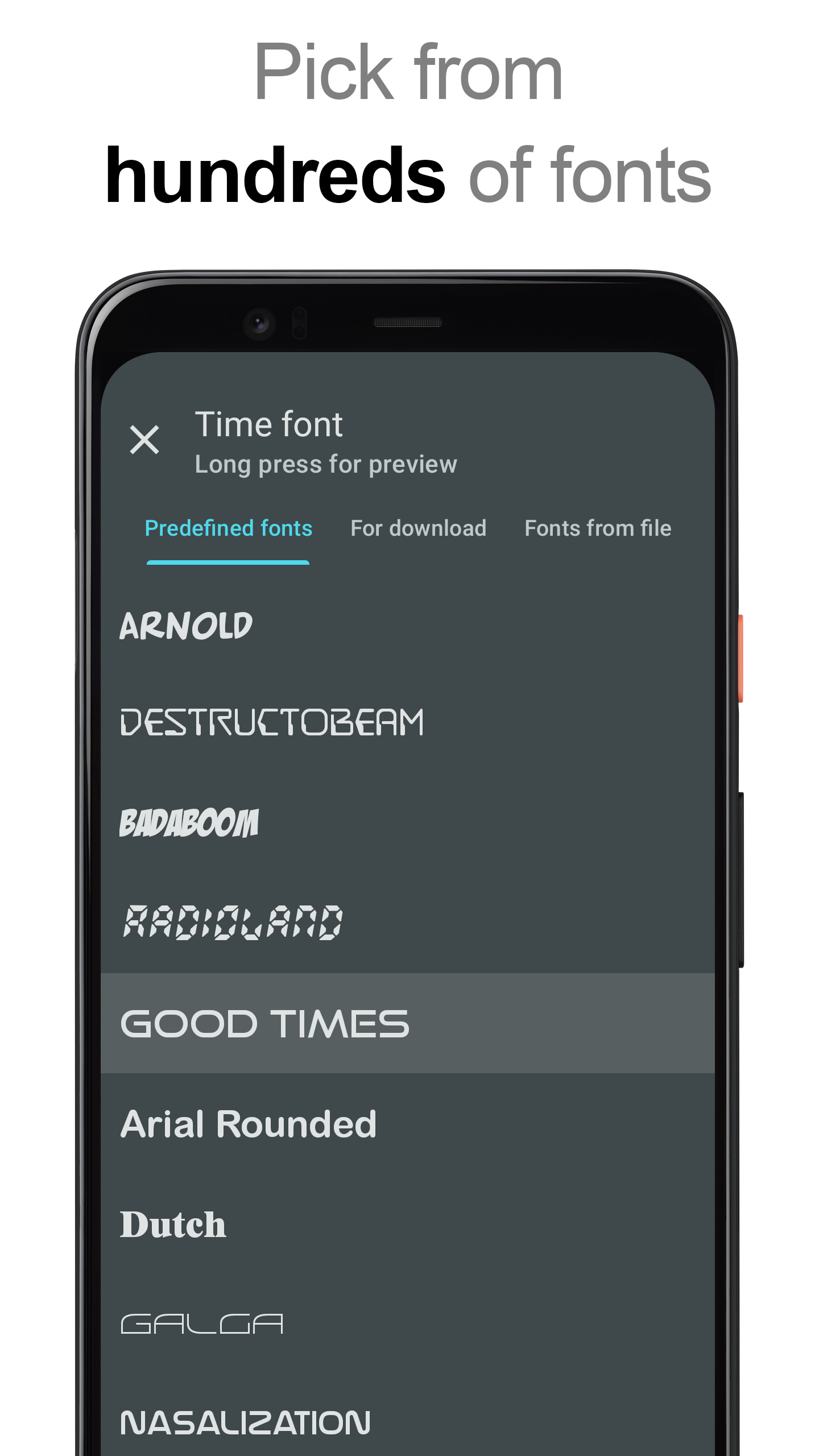 اسکرین شات 5 برنامه DIGI Clock Widget