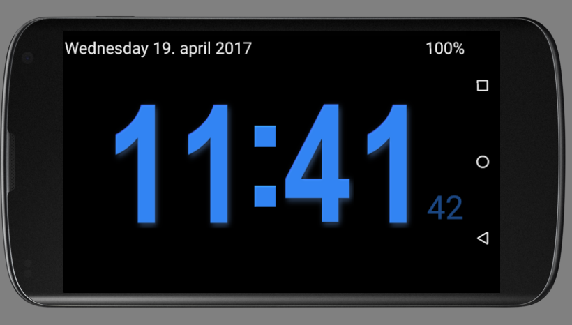 اسکرین شات 3 برنامه Night Digital Clock