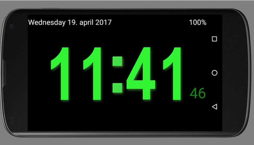 اسکرین شات 2 برنامه Night Digital Clock