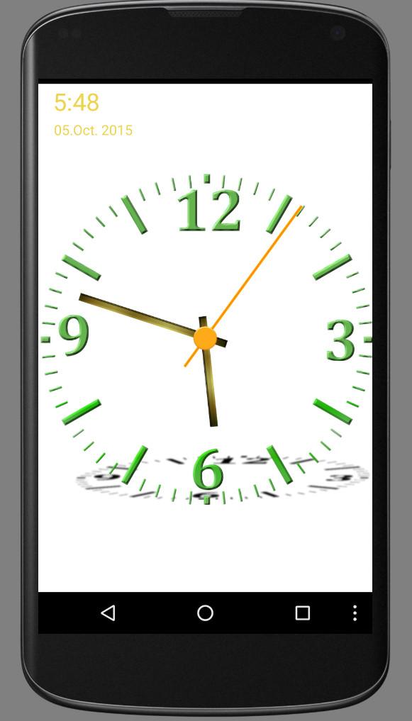 اسکرین شات 5 برنامه Nice Night Clock with Alarm