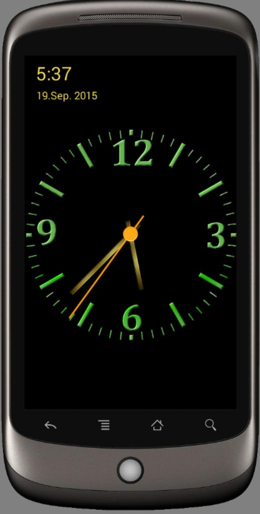 اسکرین شات 1 برنامه Nice Night Clock with Alarm