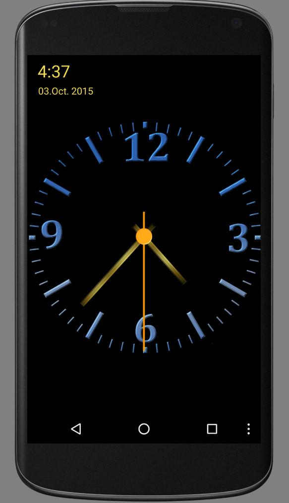 اسکرین شات 4 برنامه Nice Night Clock with Alarm