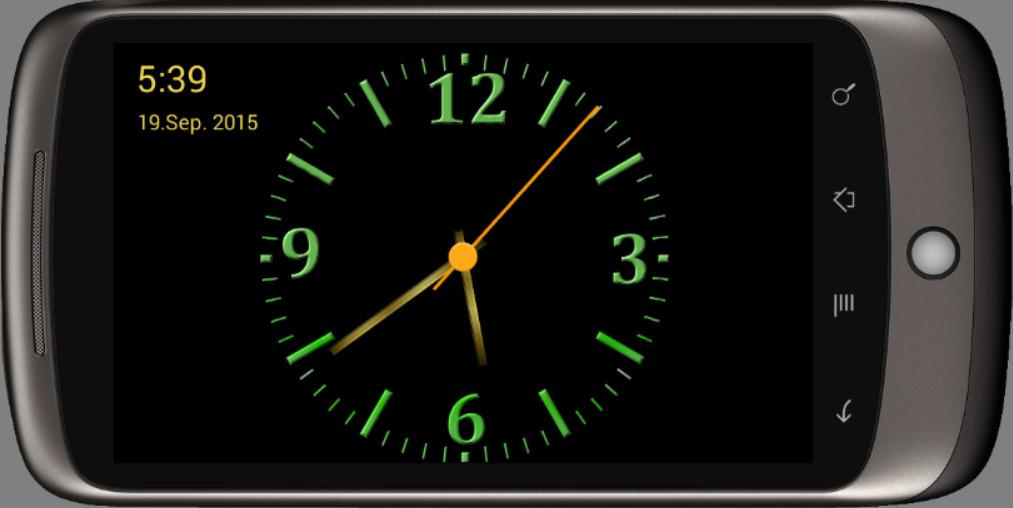 اسکرین شات 2 برنامه Nice Night Clock with Alarm