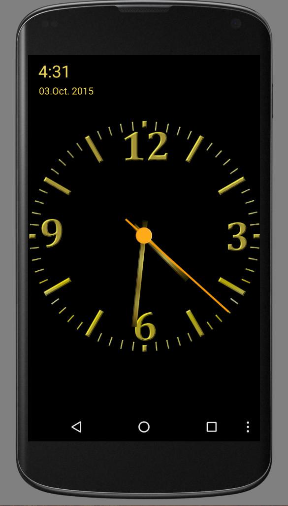 اسکرین شات 3 برنامه Nice Night Clock with Alarm