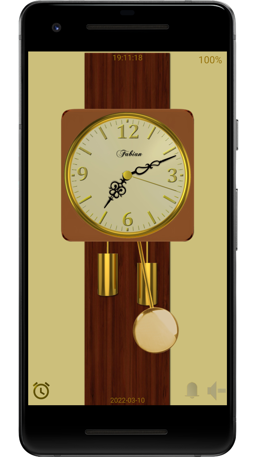 اسکرین شات 1 برنامه Modern Pendulum Wall Clock