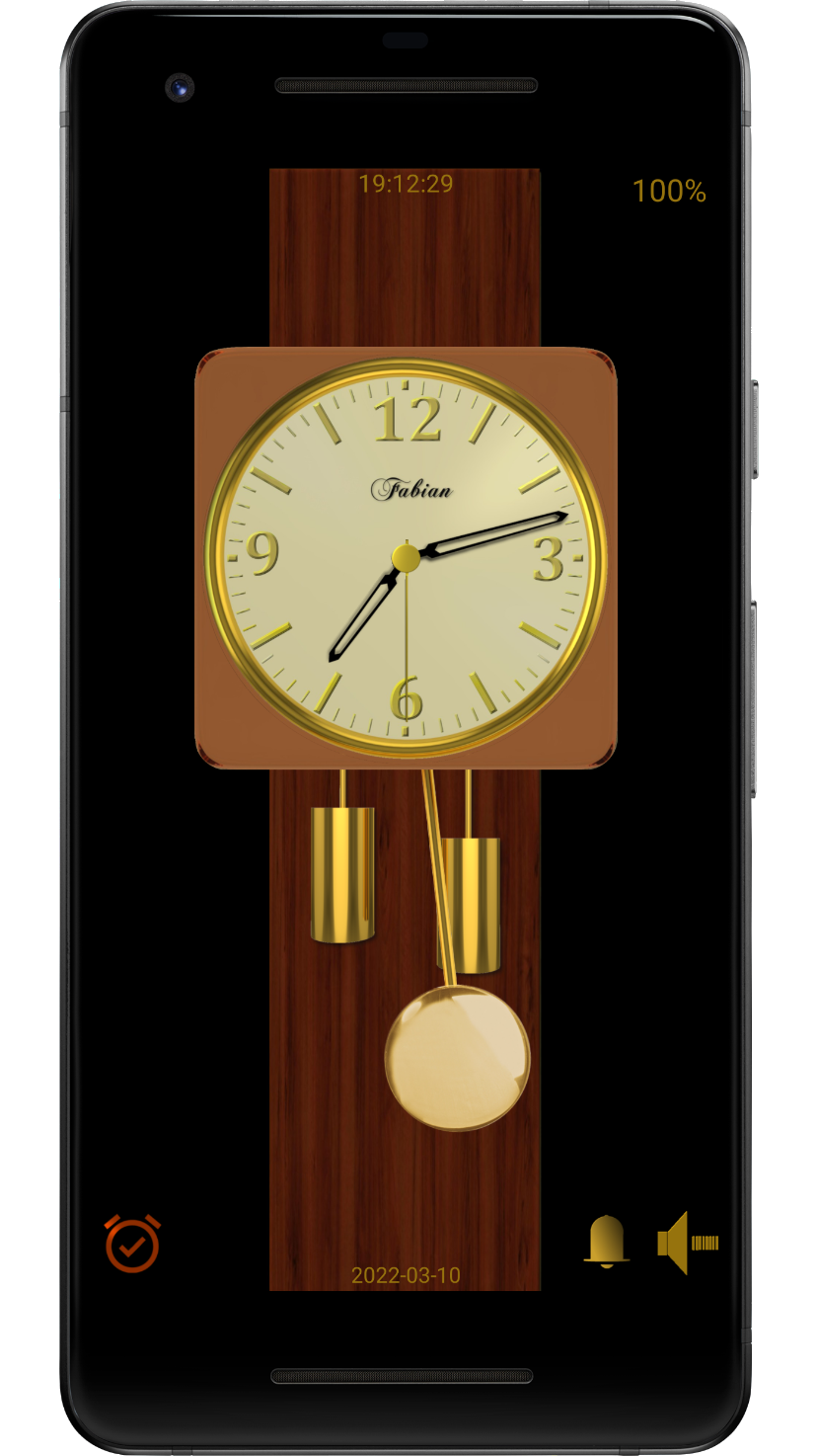 اسکرین شات 3 برنامه Modern Pendulum Wall Clock