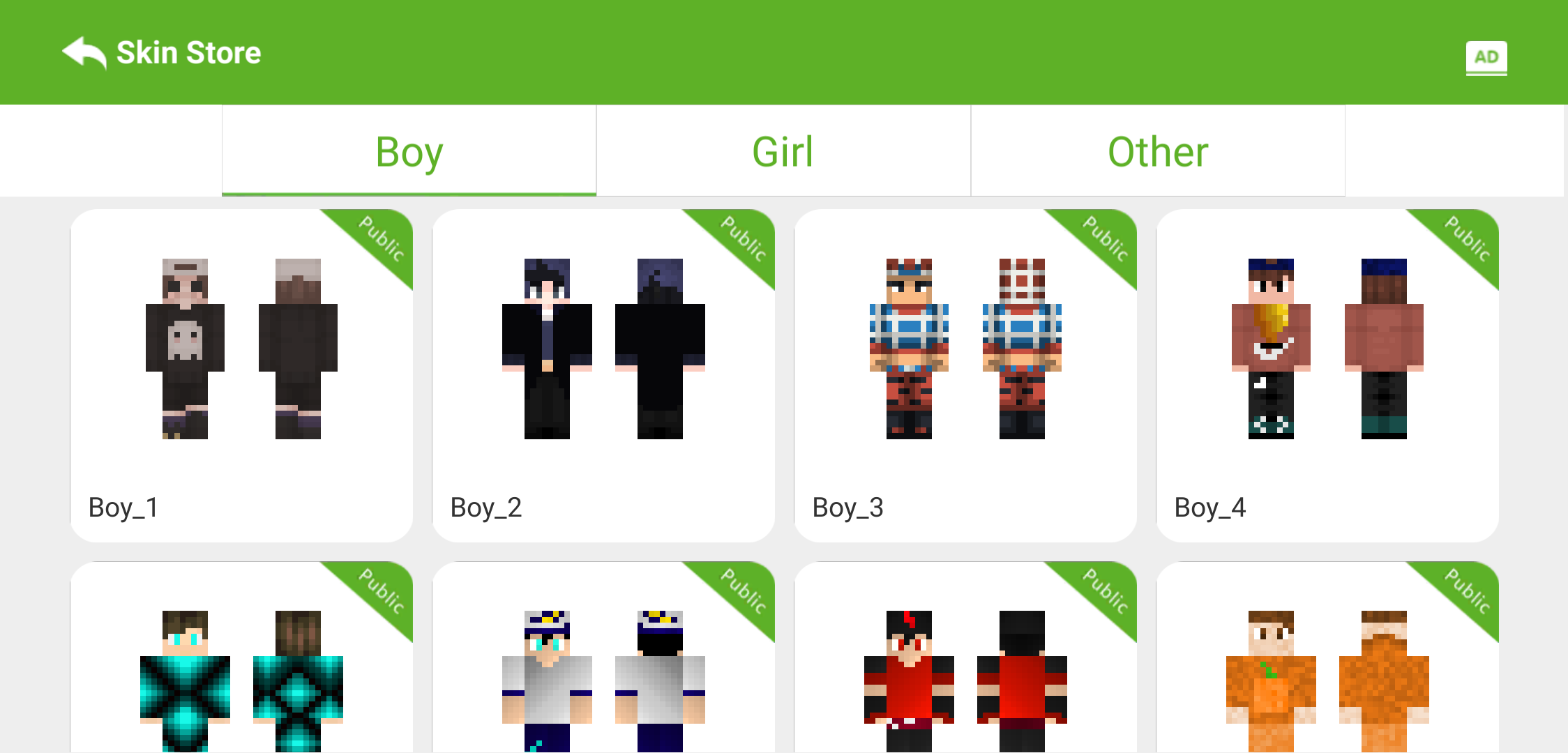 اسکرین شات 5 برنامه Skin Editor 3D for MC