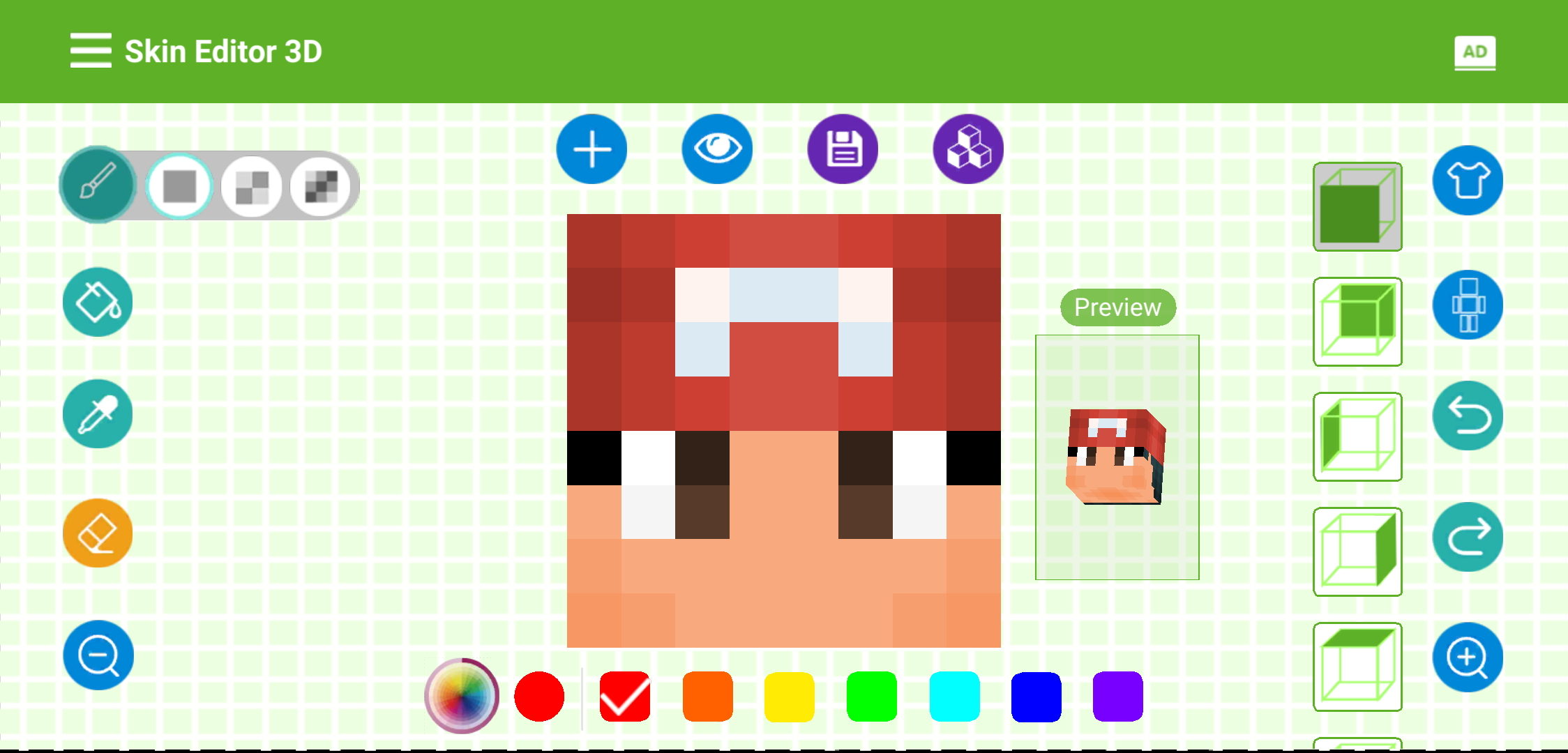 اسکرین شات 4 برنامه Skin Editor 3D for MC