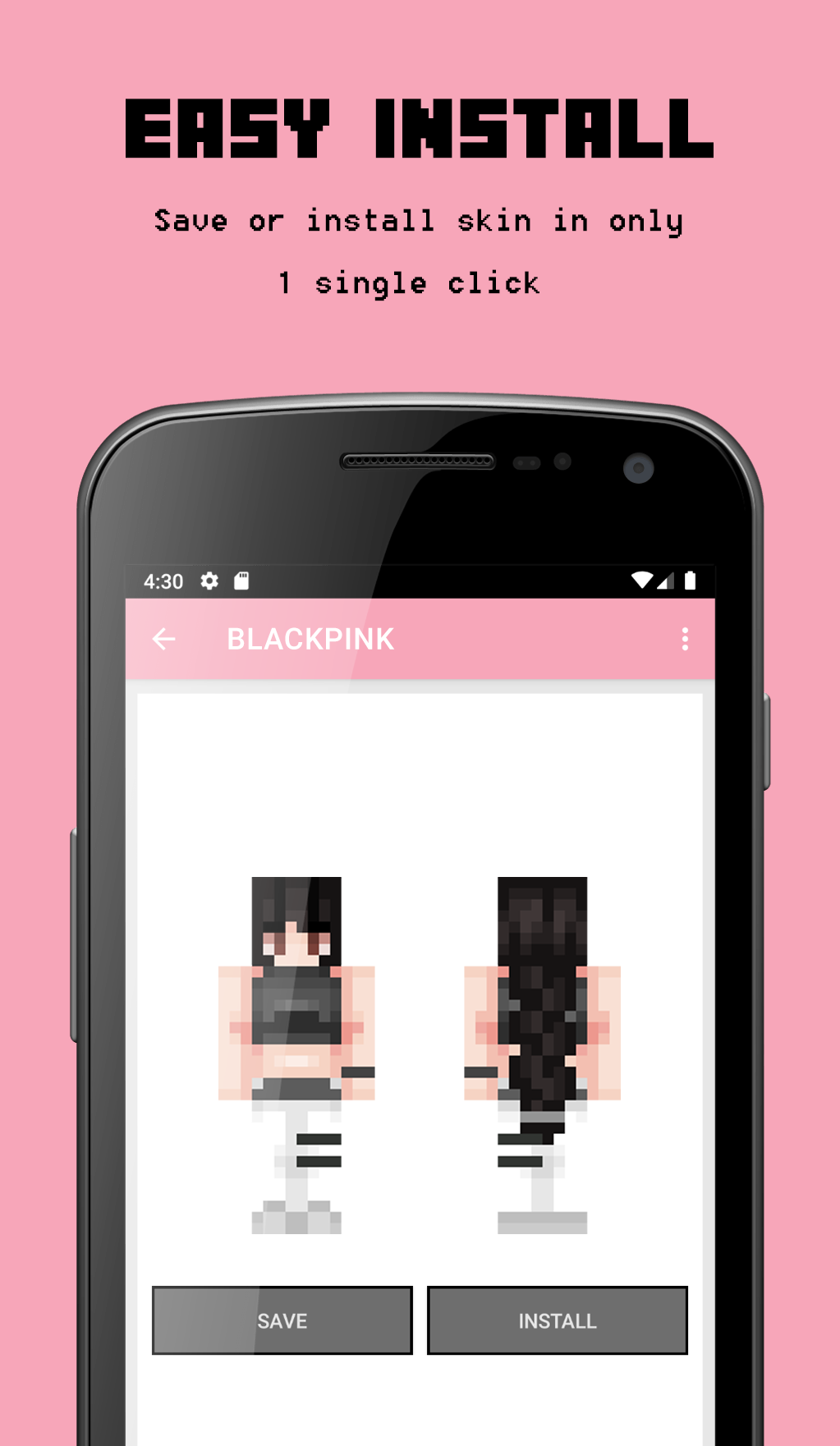 اسکرین شات 2 برنامه Skin Blackpink for Minecraft