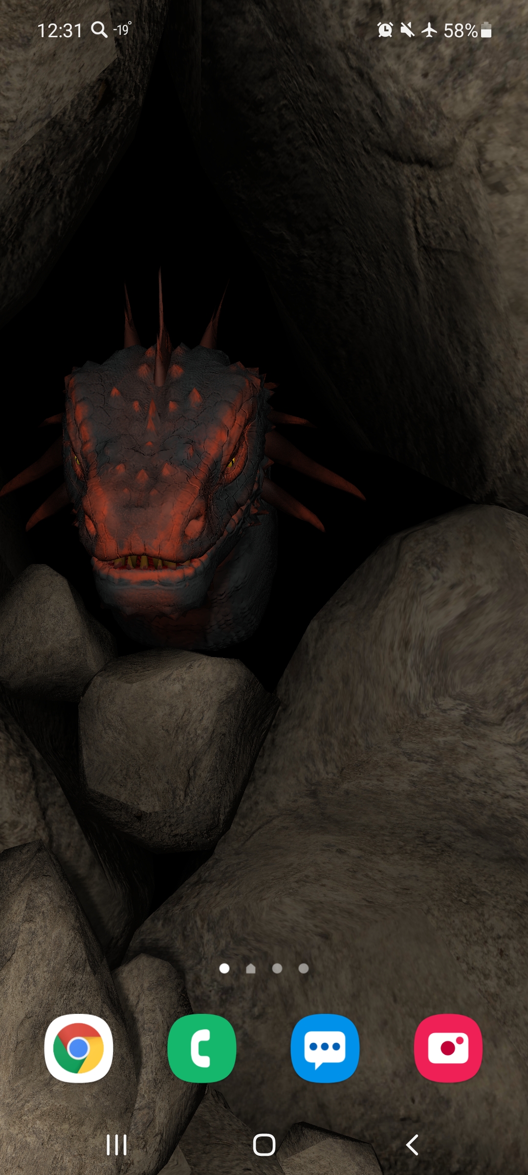 اسکرین شات 4 برنامه Dragon 3D live wallpaper