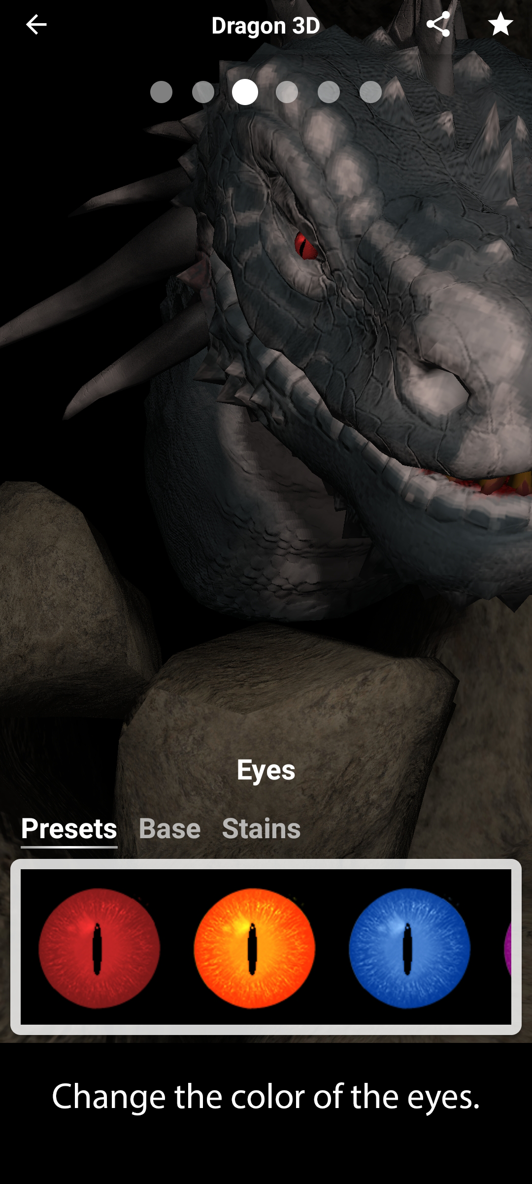 اسکرین شات 2 برنامه Dragon 3D live wallpaper