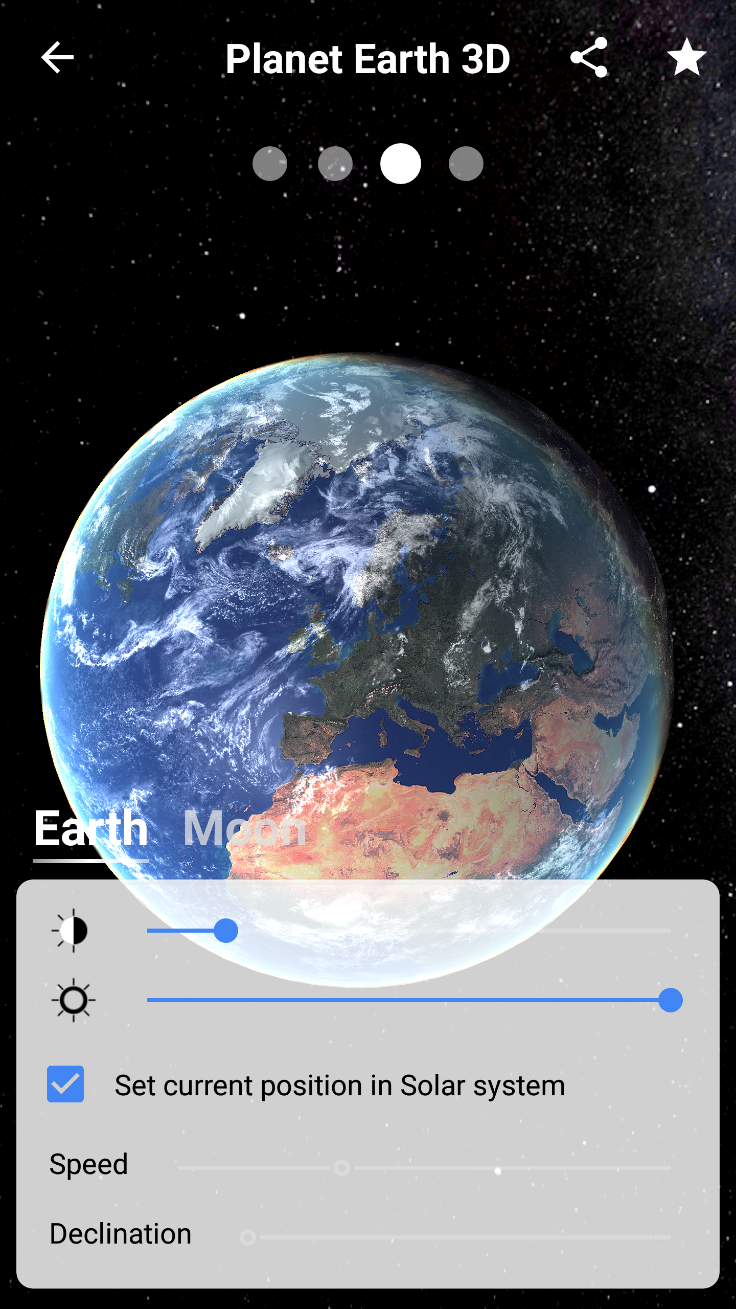 اسکرین شات 5 برنامه Earth Planet 3D live wallpaper