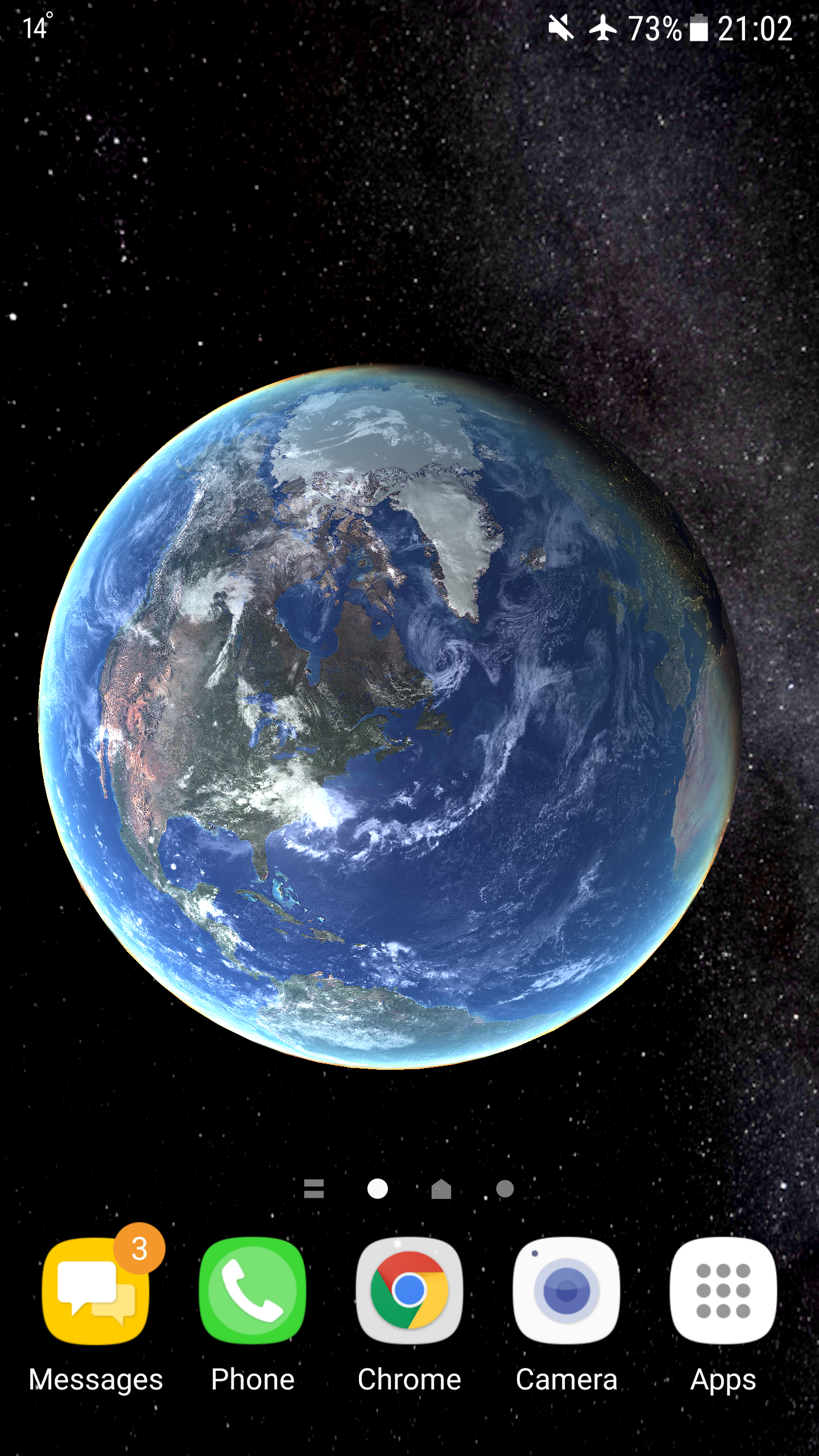 اسکرین شات 1 برنامه Earth Planet 3D live wallpaper
