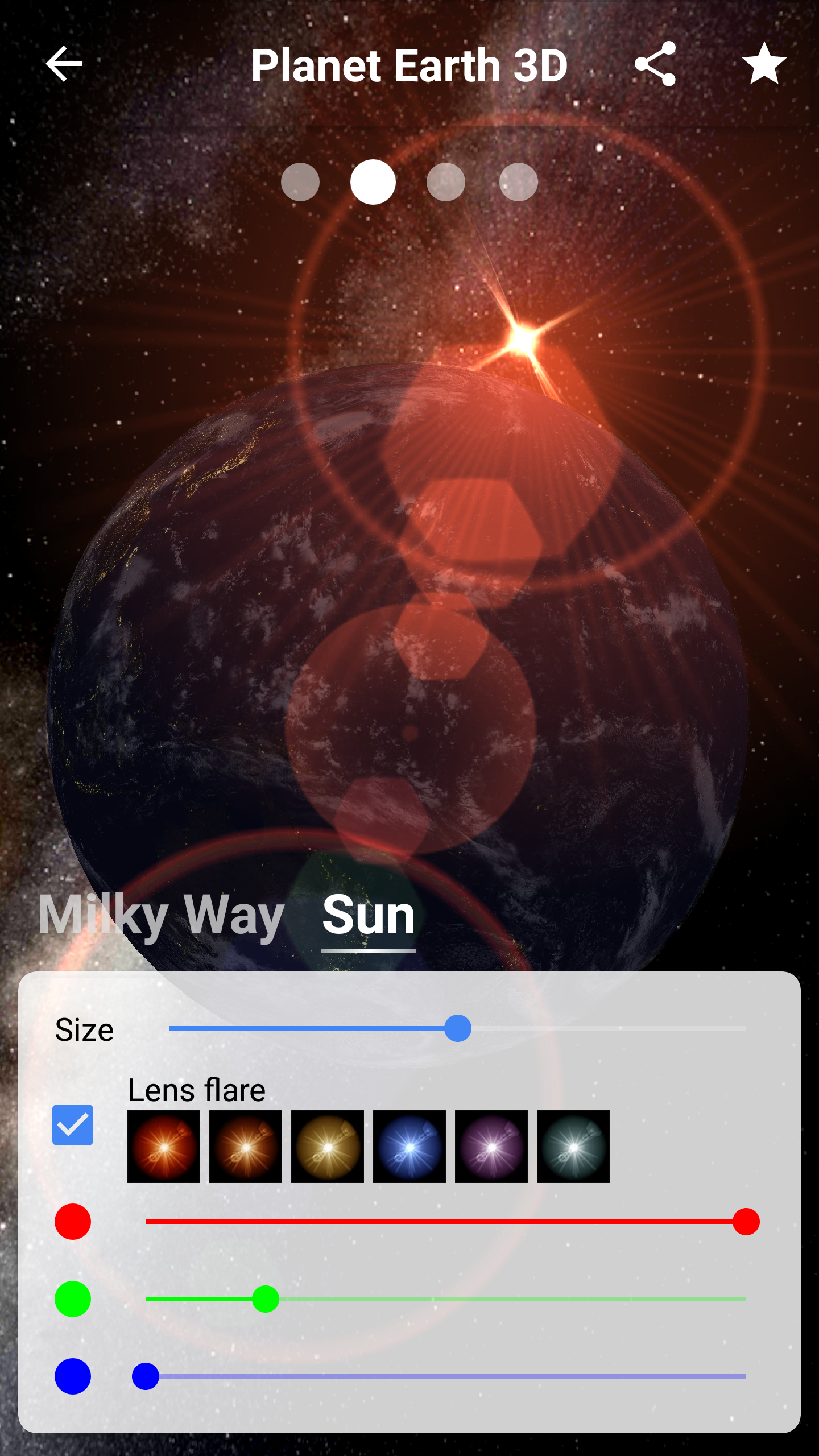 اسکرین شات 6 برنامه Earth Planet 3D live wallpaper