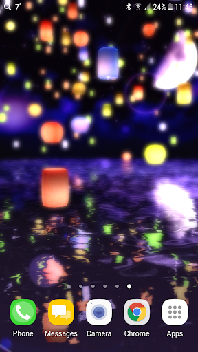 اسکرین شات 1 برنامه Lanterns 3D live wallpaper
