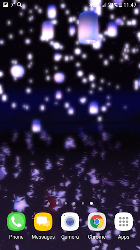اسکرین شات 4 برنامه Lanterns 3D live wallpaper