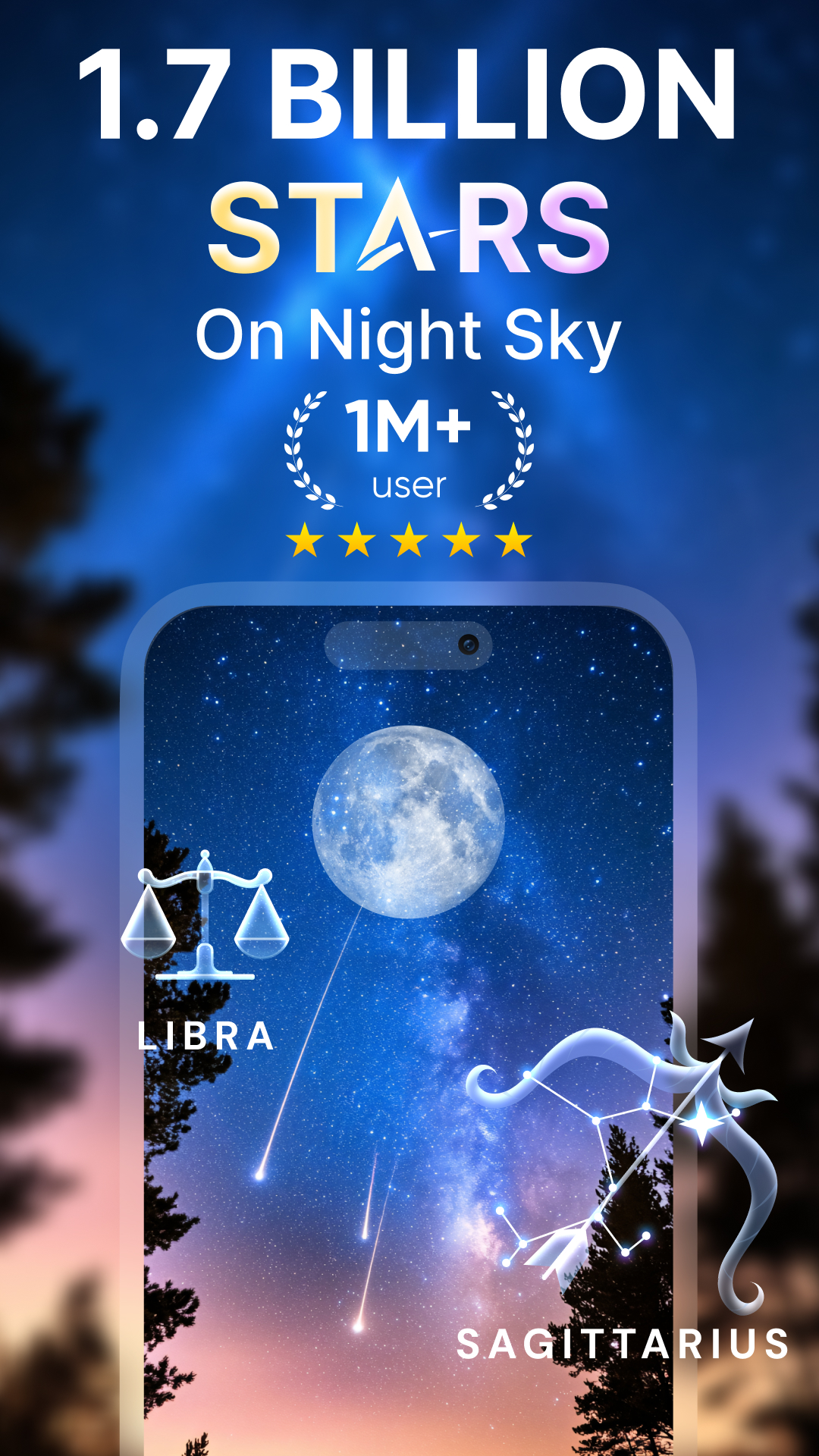 اسکرین شات 1 برنامه Star Gazer - Night Sky View