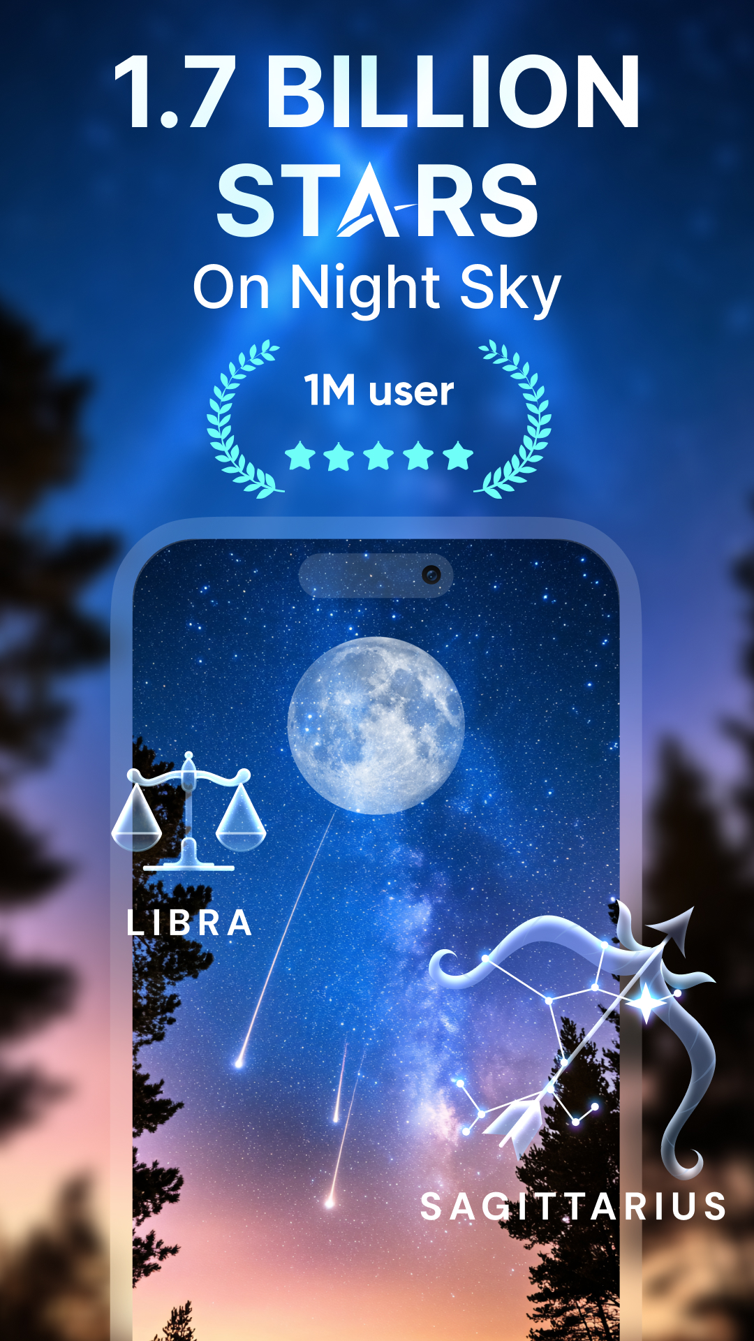 اسکرین شات 1 برنامه Star Gazer - Night Sky View