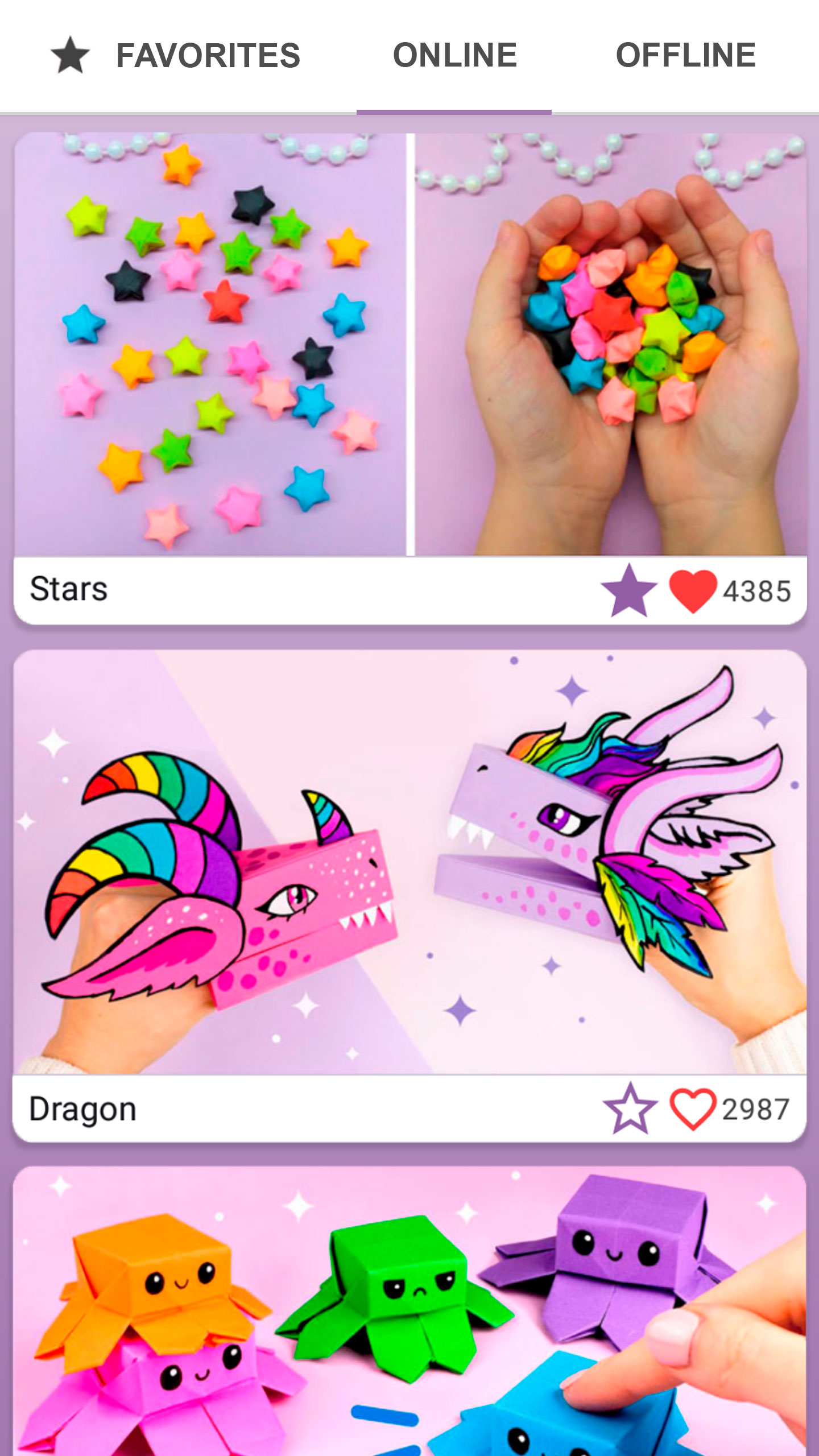 اسکرین شات 2 برنامه Origami: paper crafts