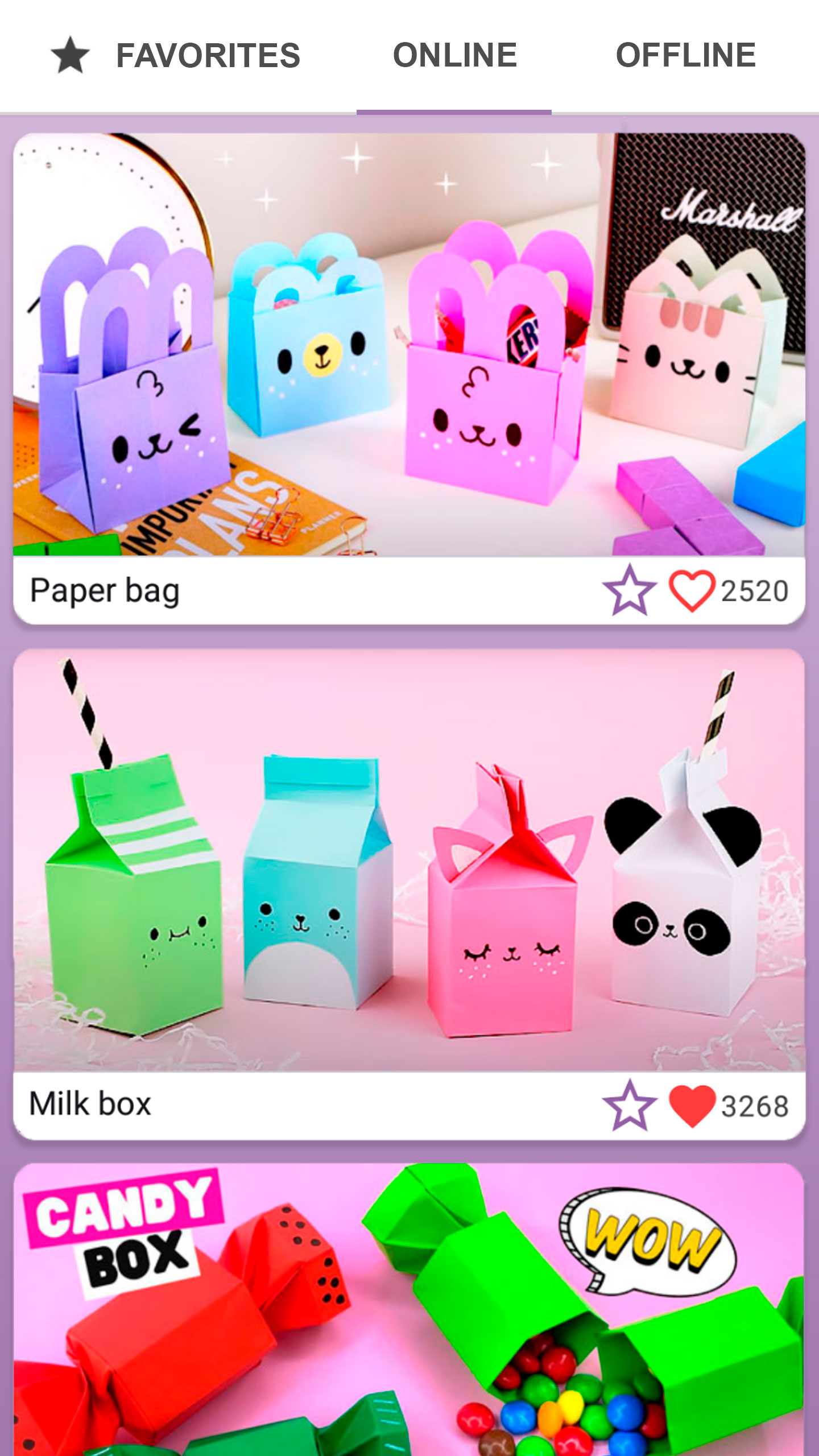 اسکرین شات 4 برنامه Origami: paper crafts