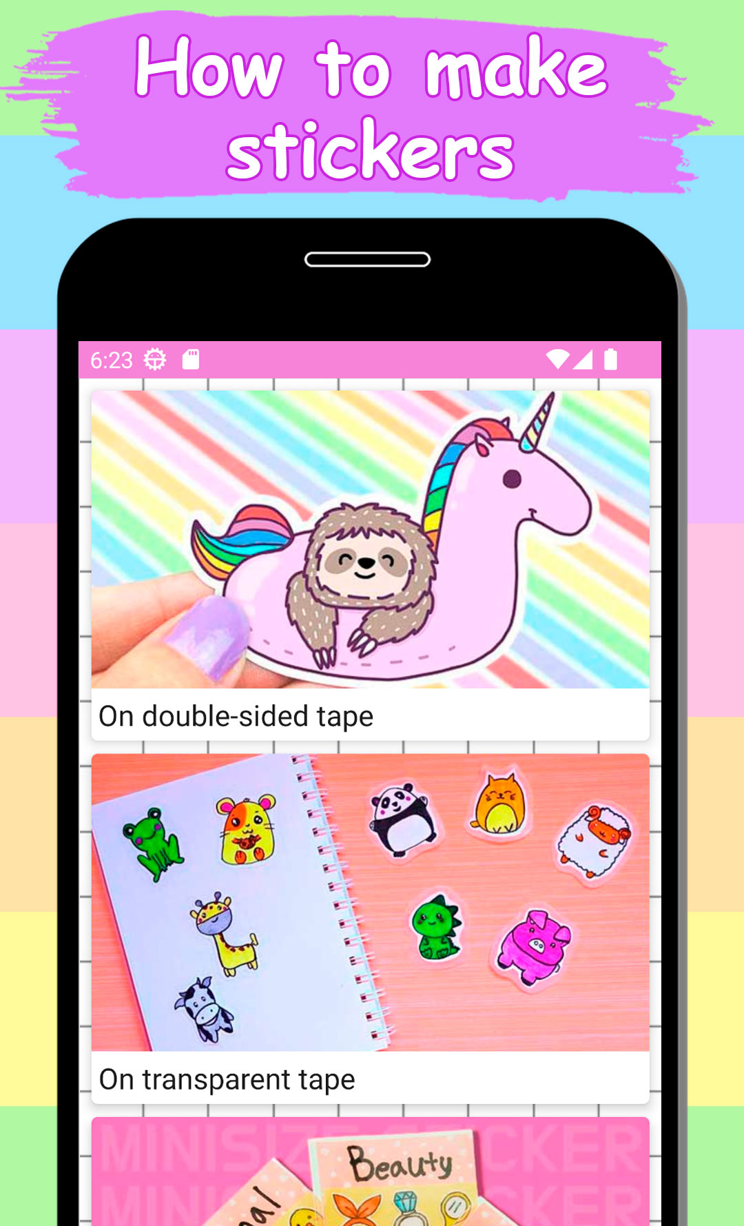 اسکرین شات 6 برنامه How to make stickers