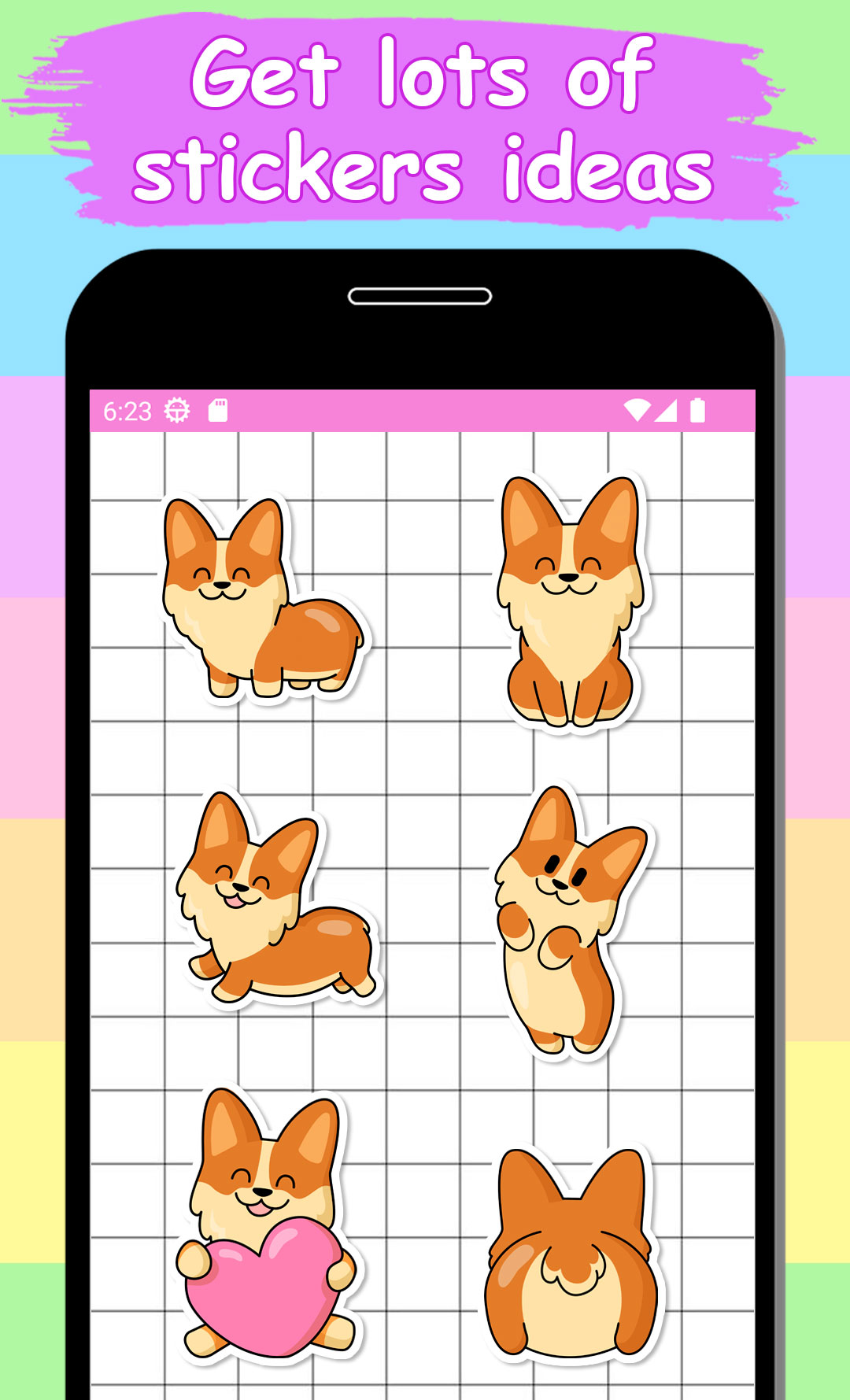 اسکرین شات 1 برنامه How to make stickers