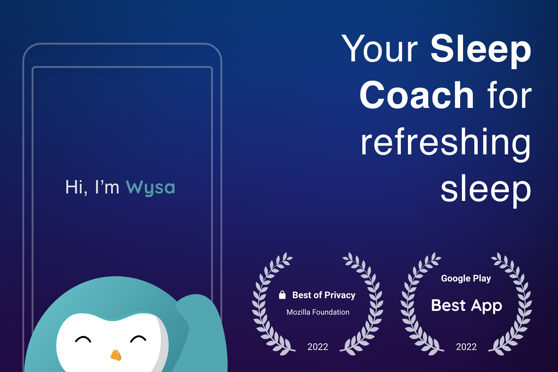 اسکرین شات 1 برنامه Sleep & Meditation : Wysa