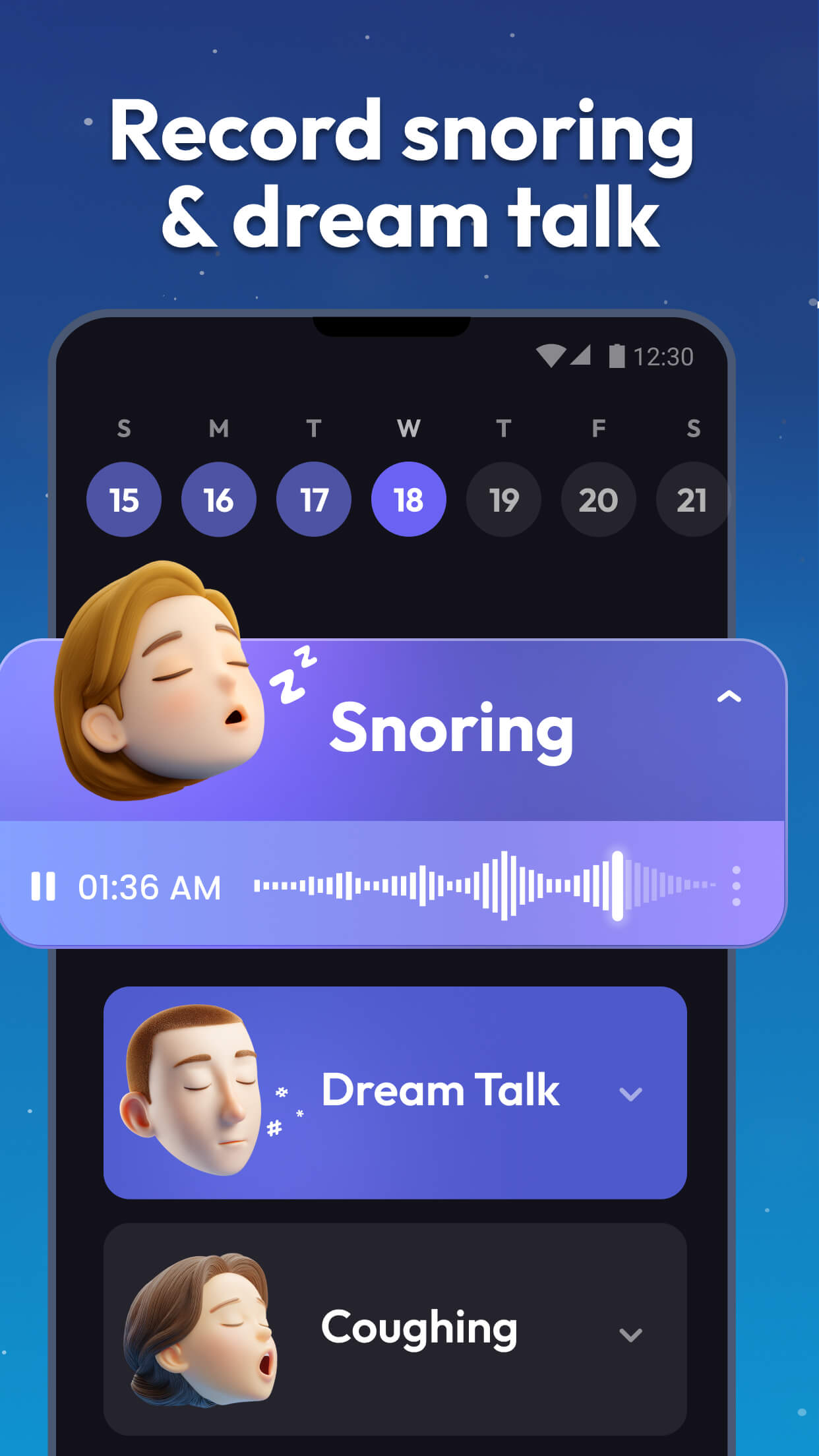 اسکرین شات 4 برنامه Sleep Tracker - Sleep Recorder