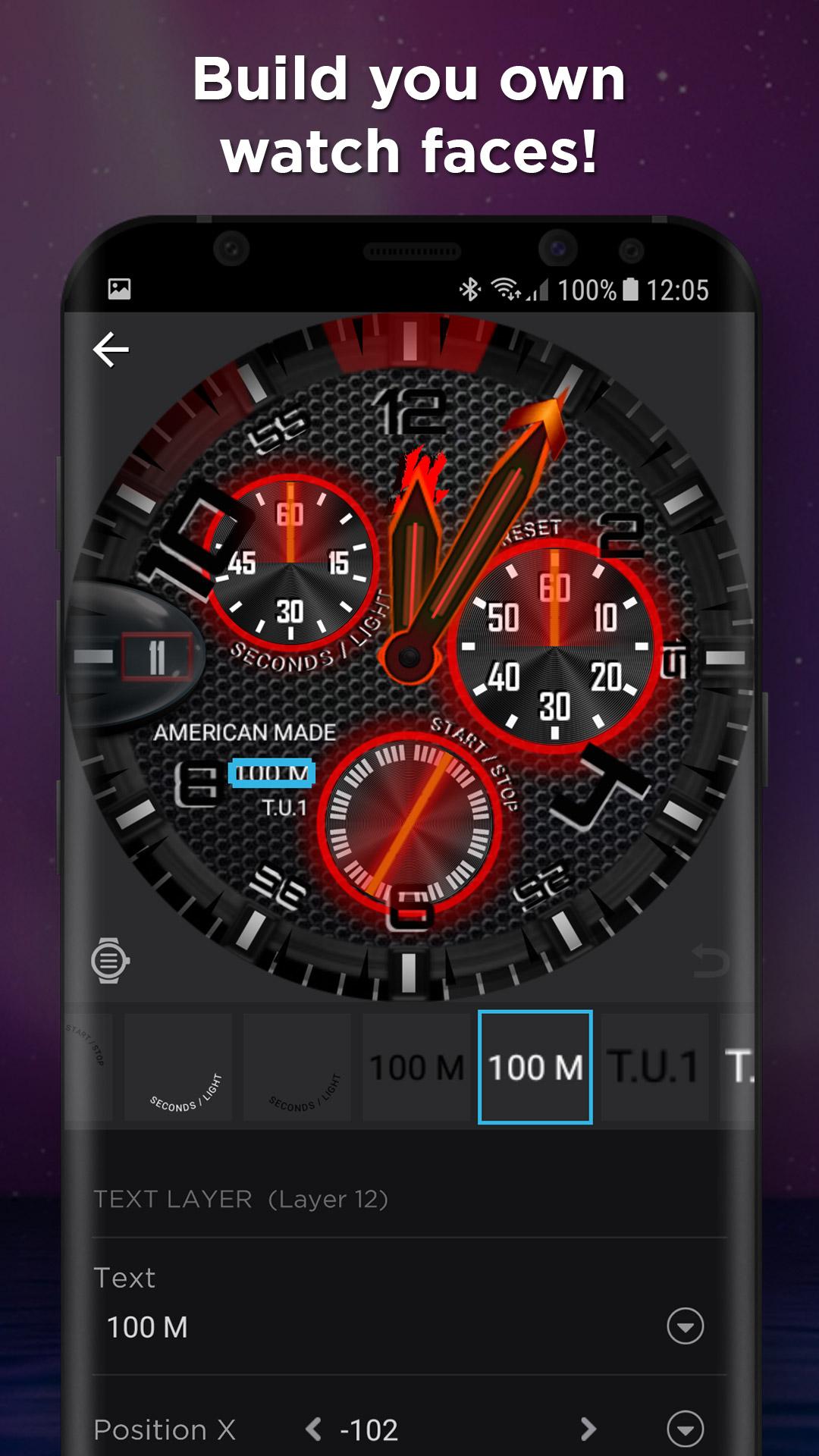 اسکرین شات 4 برنامه WatchMaker 100,000 Watch Faces