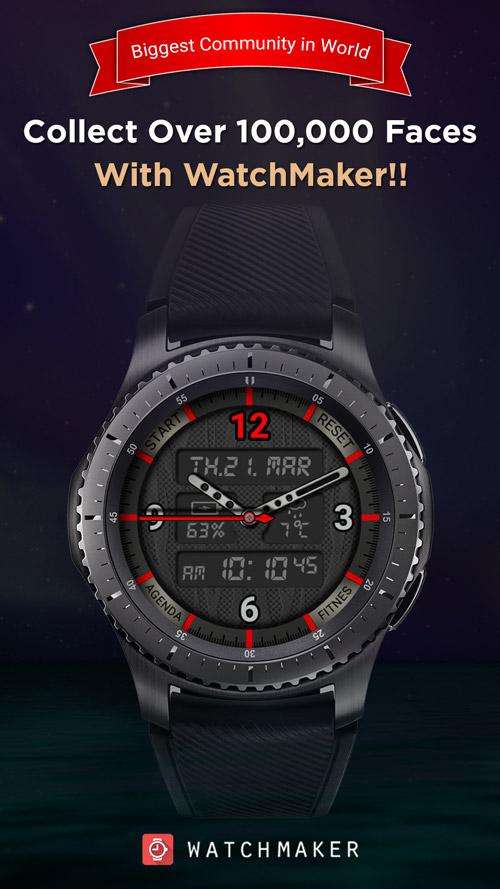 اسکرین شات 1 برنامه WatchMaker 100,000 Watch Faces