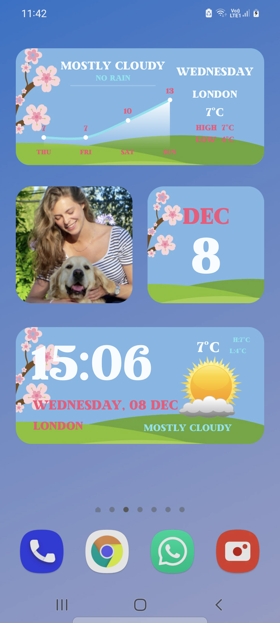 اسکرین شات 2 برنامه Widgets Color Widgets + Icons