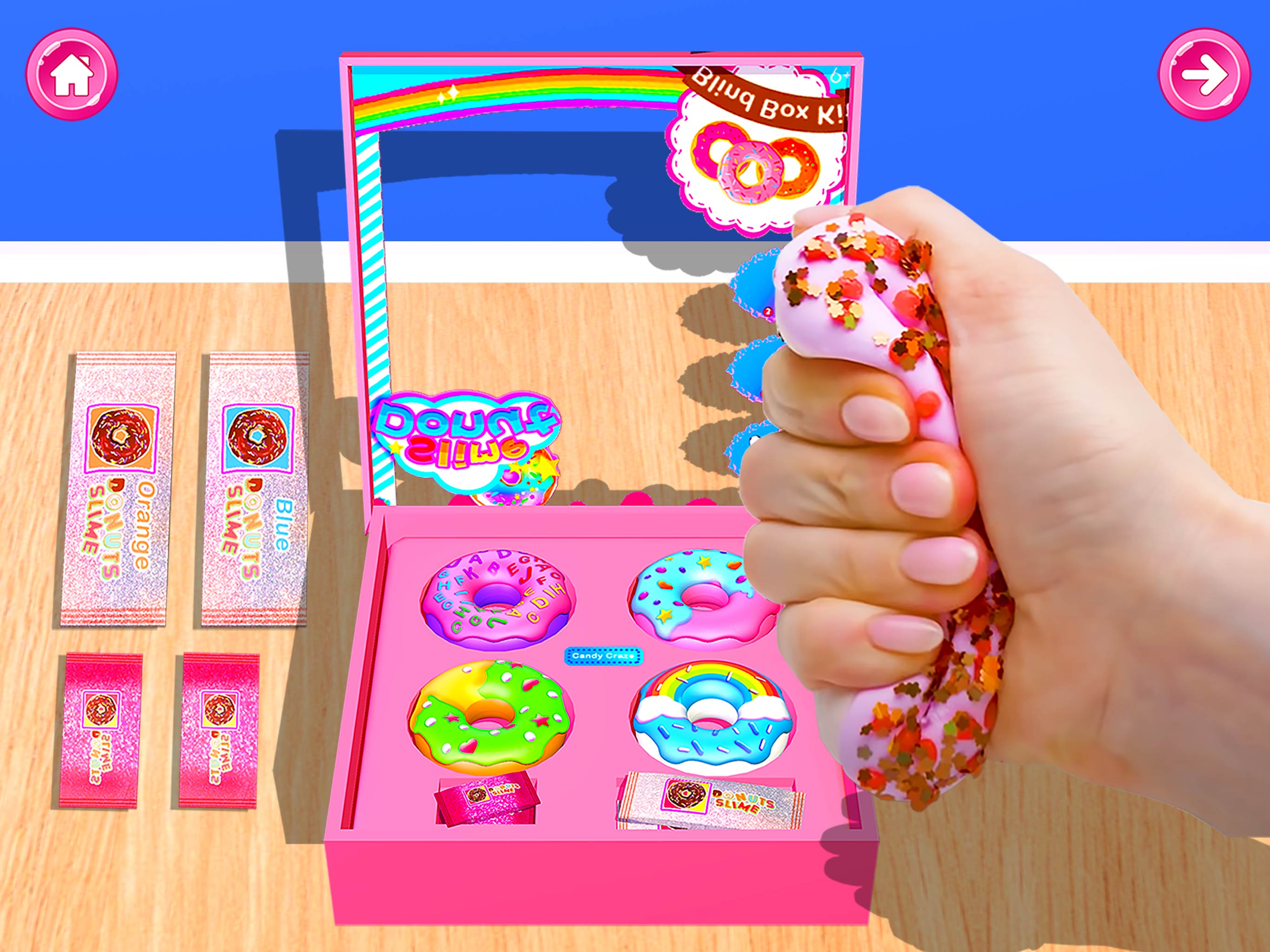 اسکرین شات 1 بازی Donut Slime DIY Unboxing Games