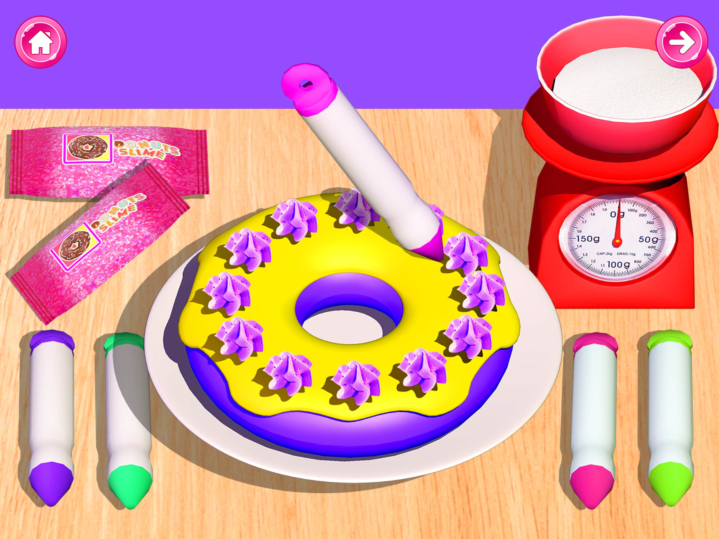 اسکرین شات 2 بازی Donut Slime DIY Unboxing Games