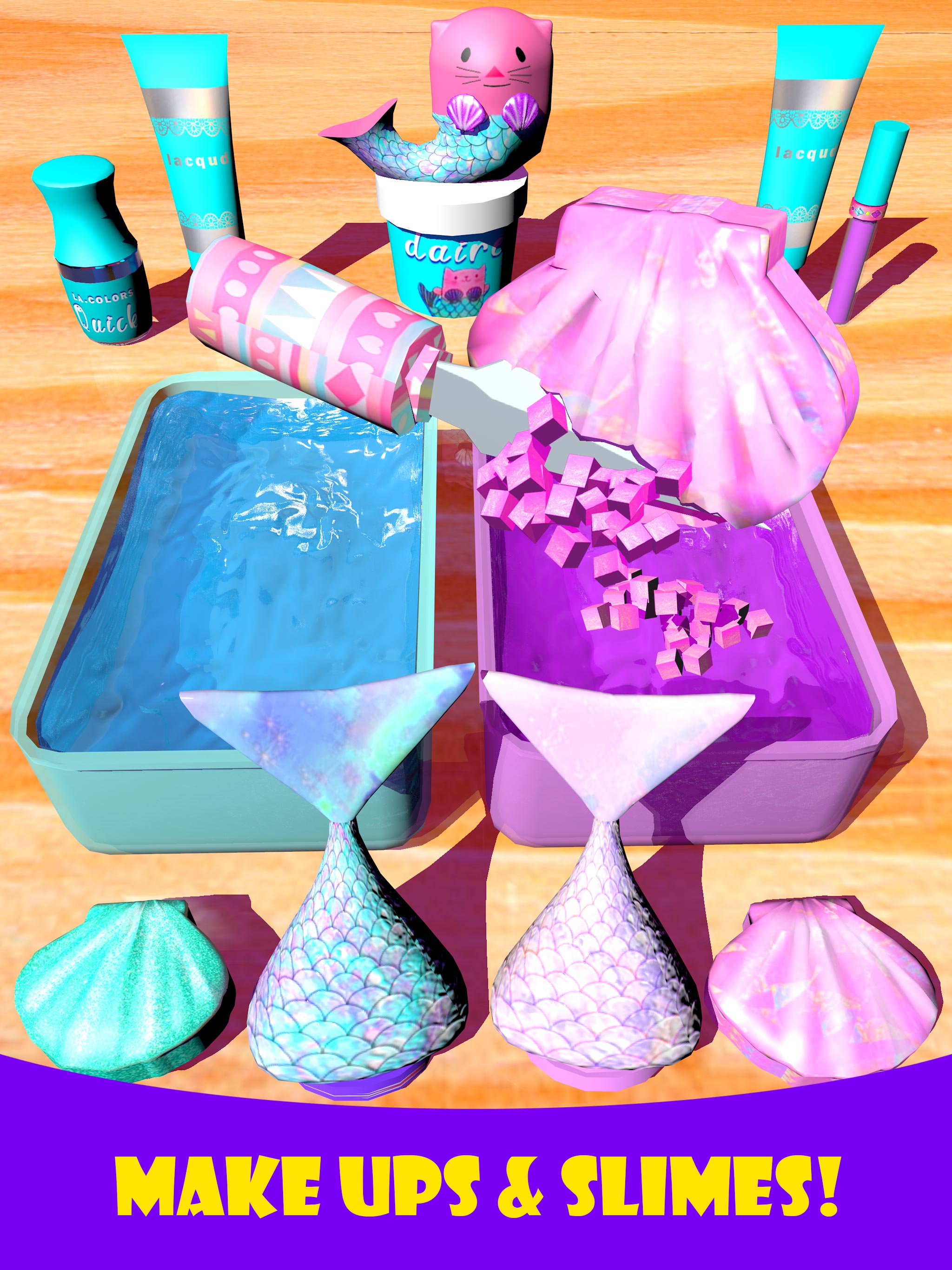 اسکرین شات 1 بازی Makeup Slime ASMR Games: DIY!