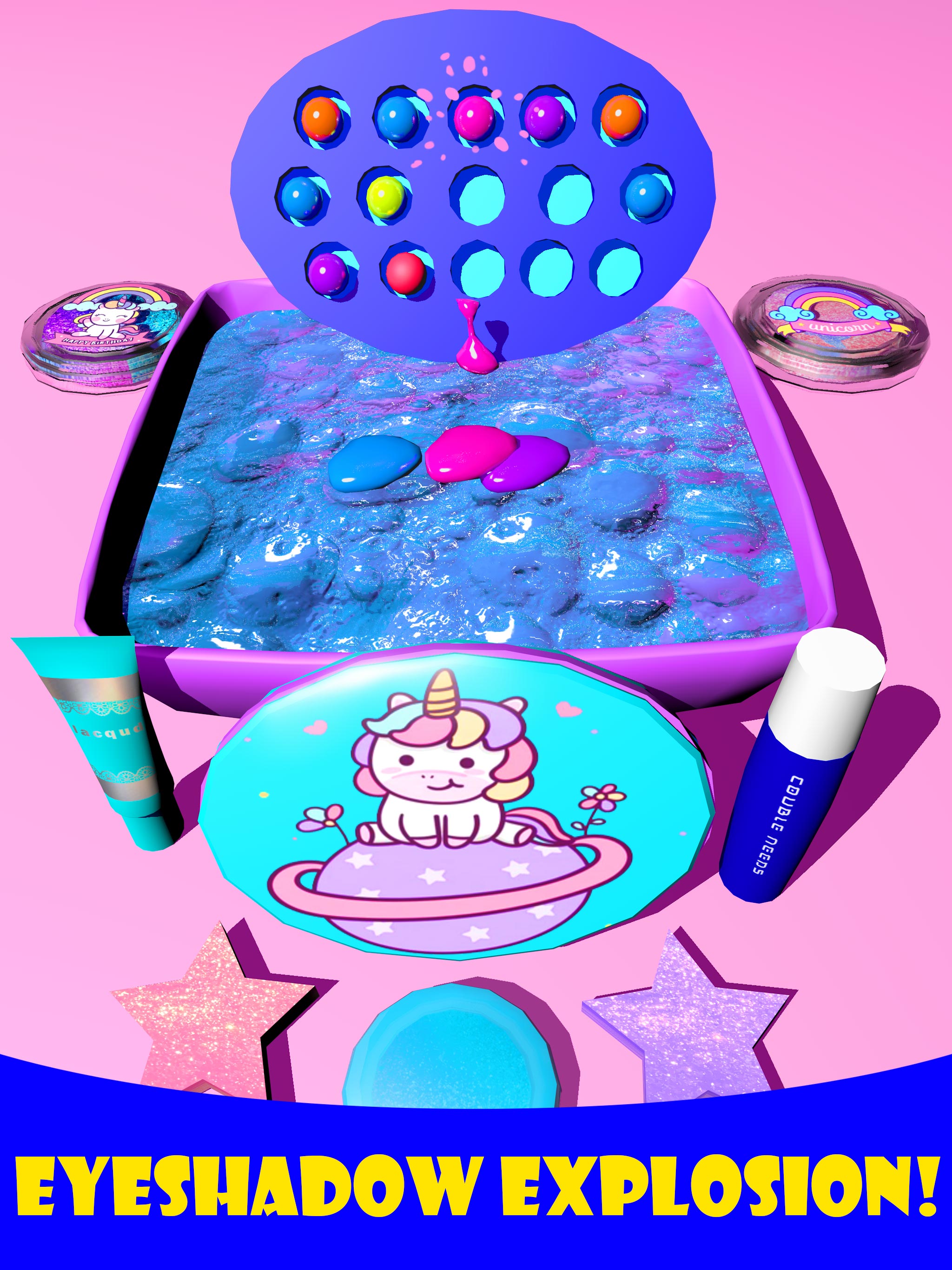 اسکرین شات 3 بازی Makeup Slime ASMR Games: DIY!