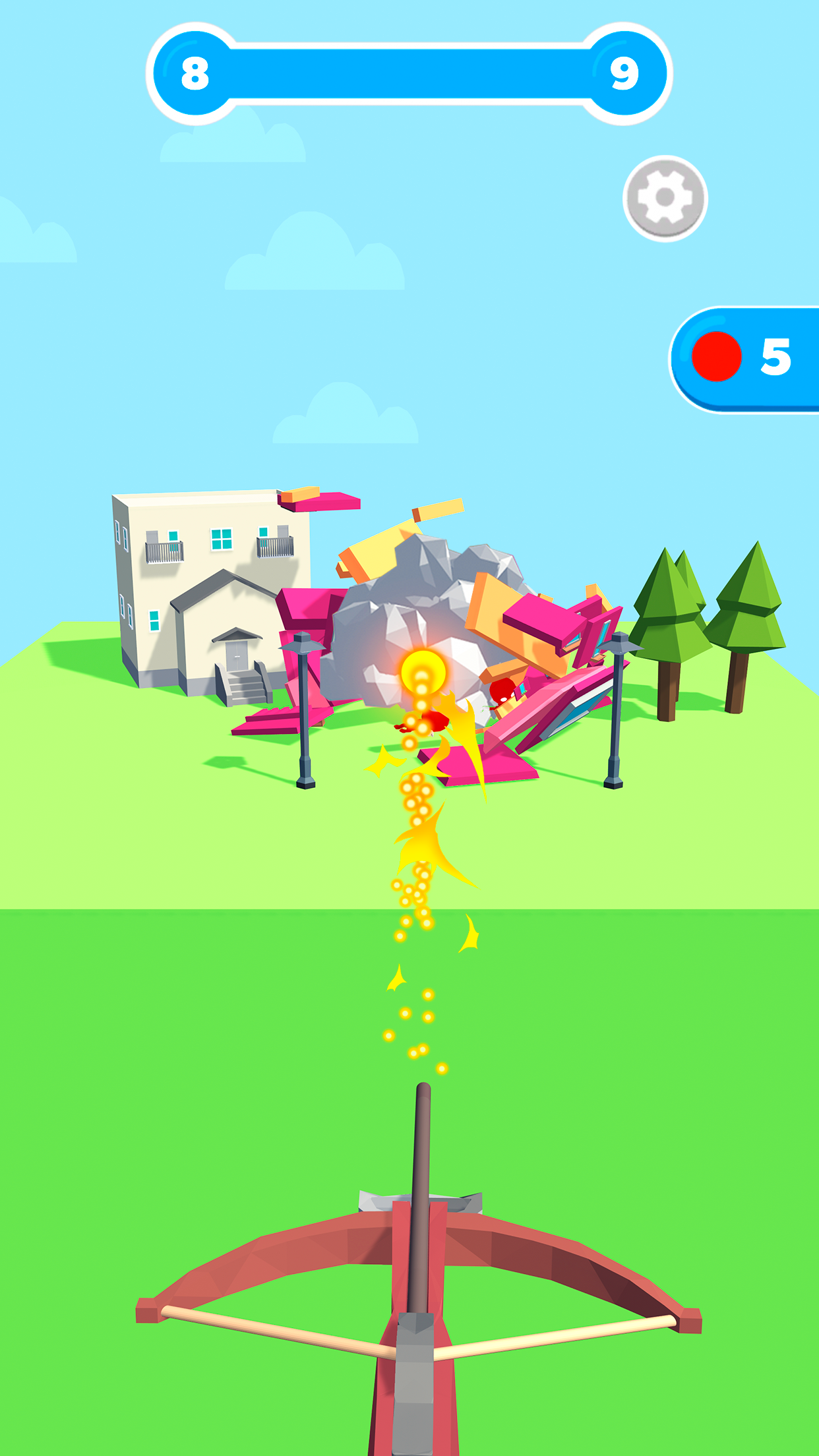 اسکرین شات 3 بازی Slingshot Smash－Shooting Range