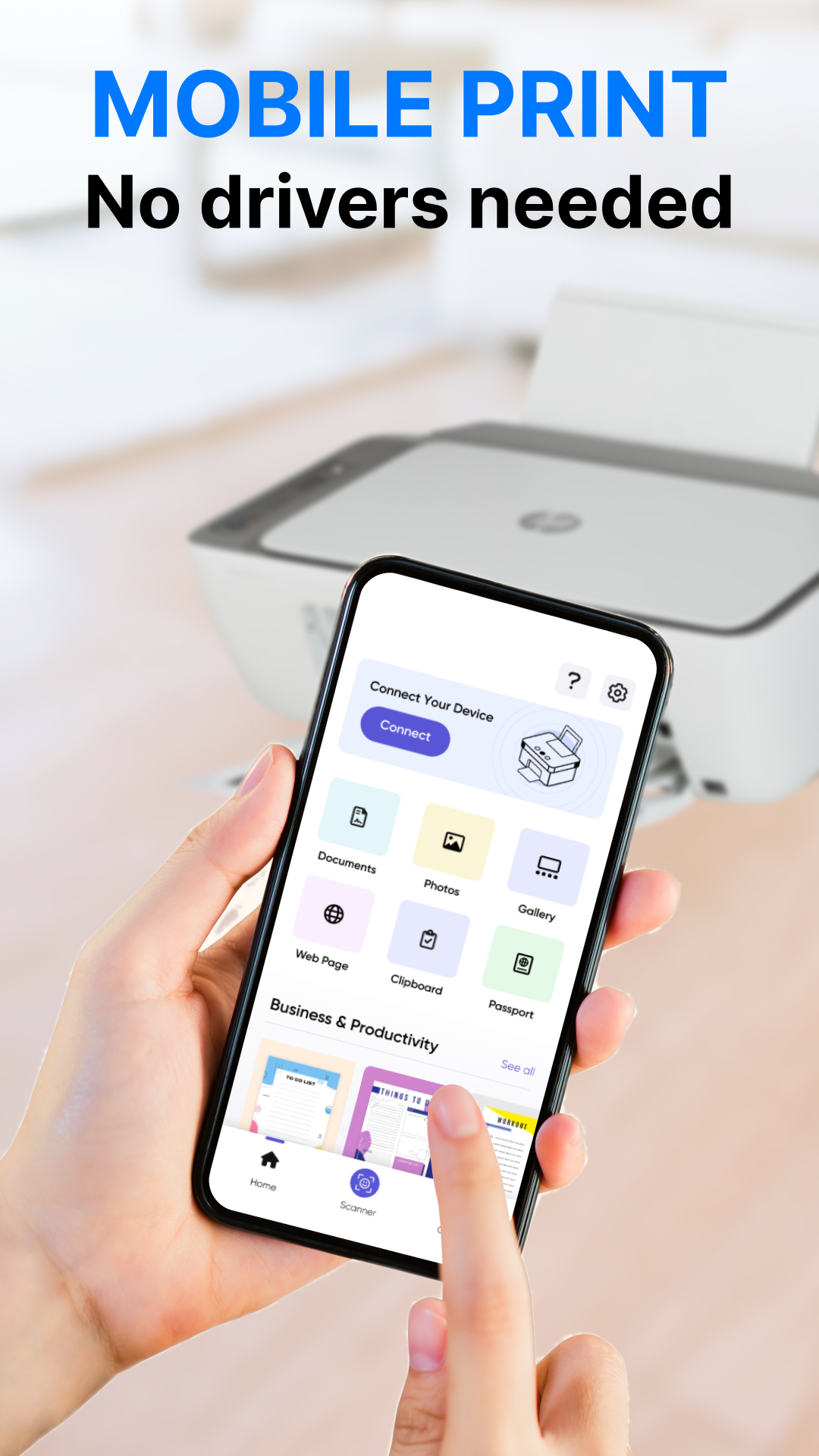 اسکرین شات 1 برنامه Smart Print - Air Printer App