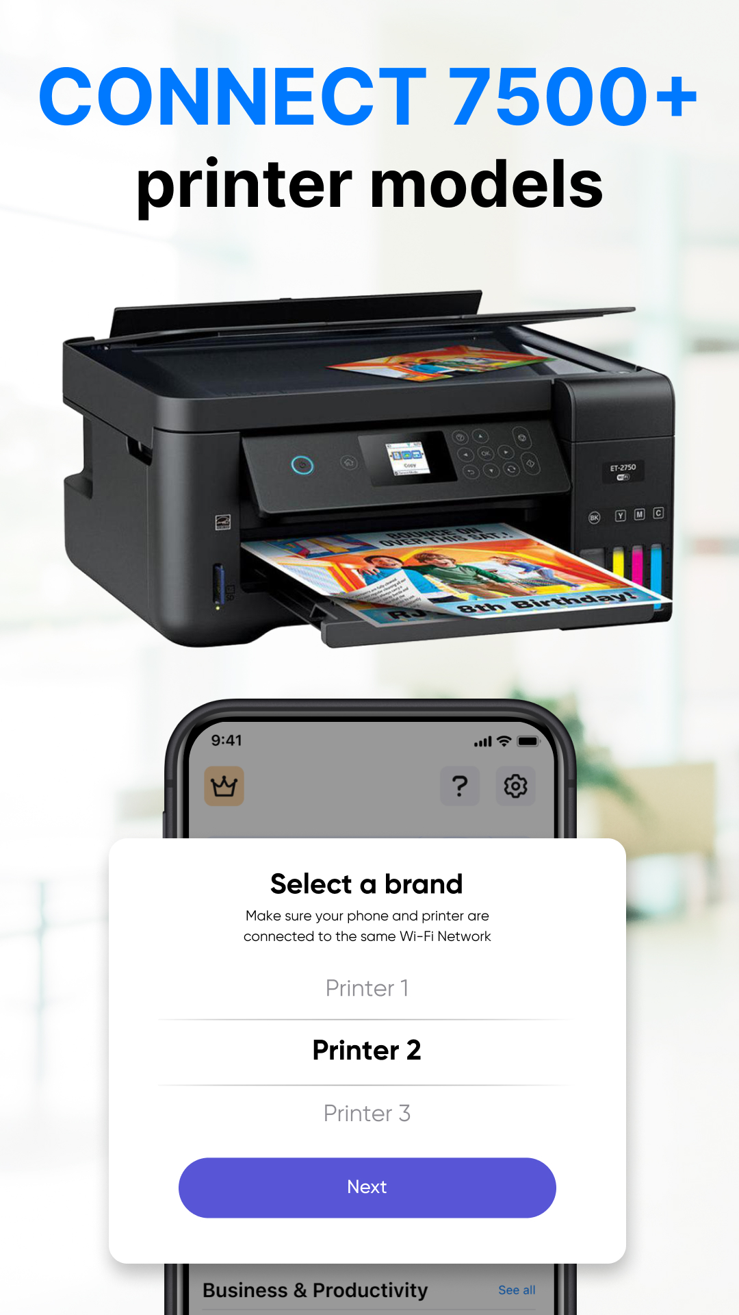 اسکرین شات 2 برنامه Smart Print - Air Printer App