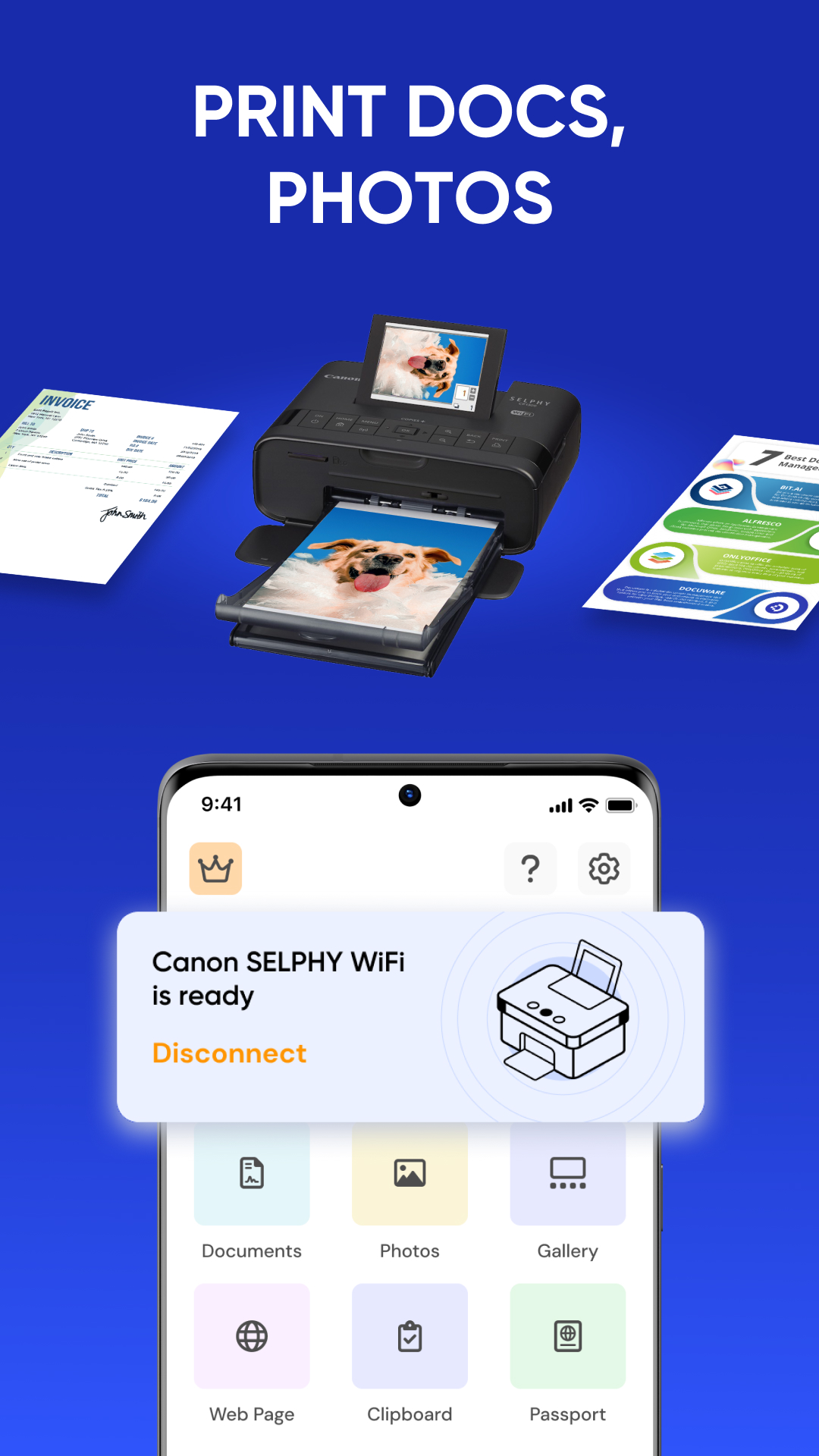 اسکرین شات 2 برنامه Smart Print - Air Printer App