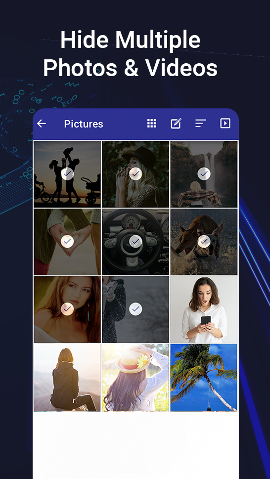 اسکرین شات 3 برنامه Photo, Video Locker-Calculator