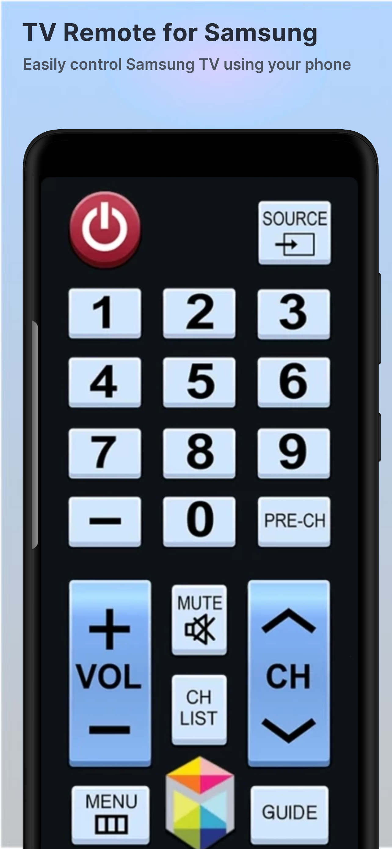 اسکرین شات 1 برنامه TV Remote for Samsung TV