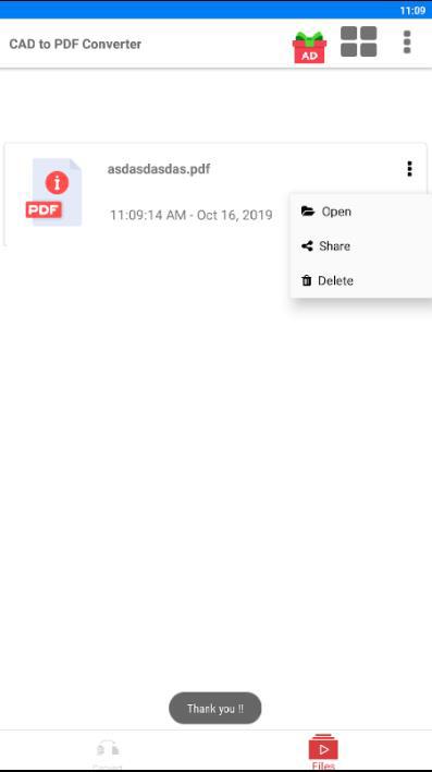 اسکرین شات 3 برنامه CAD to PDF Converter