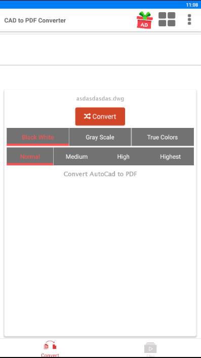 اسکرین شات 1 برنامه CAD to PDF Converter