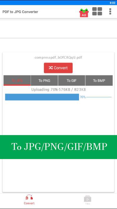 اسکرین شات 2 برنامه PDF to JPG Converter - JPG to