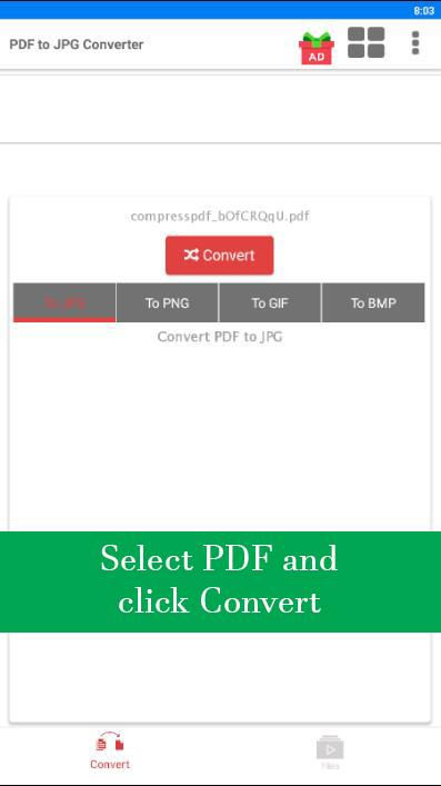 اسکرین شات 1 برنامه PDF to JPG Converter - JPG to