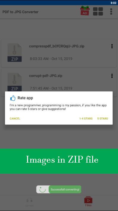 اسکرین شات 3 برنامه PDF to JPG Converter - JPG to