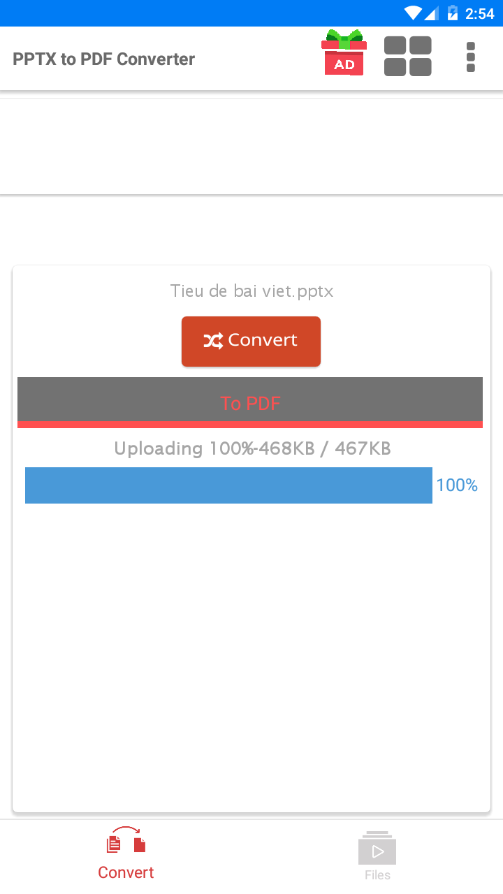 اسکرین شات 3 برنامه PPTX to PDF Converter