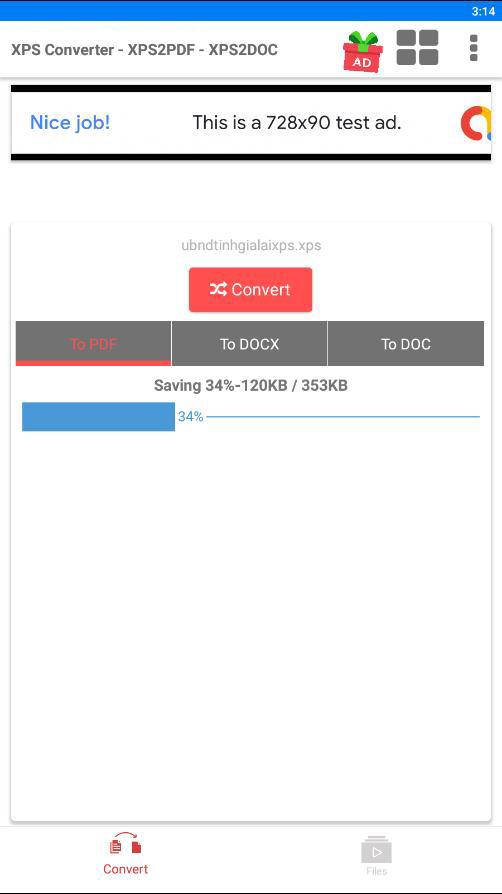 اسکرین شات 1 برنامه XPS Converter