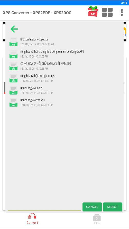 اسکرین شات 2 برنامه XPS Converter